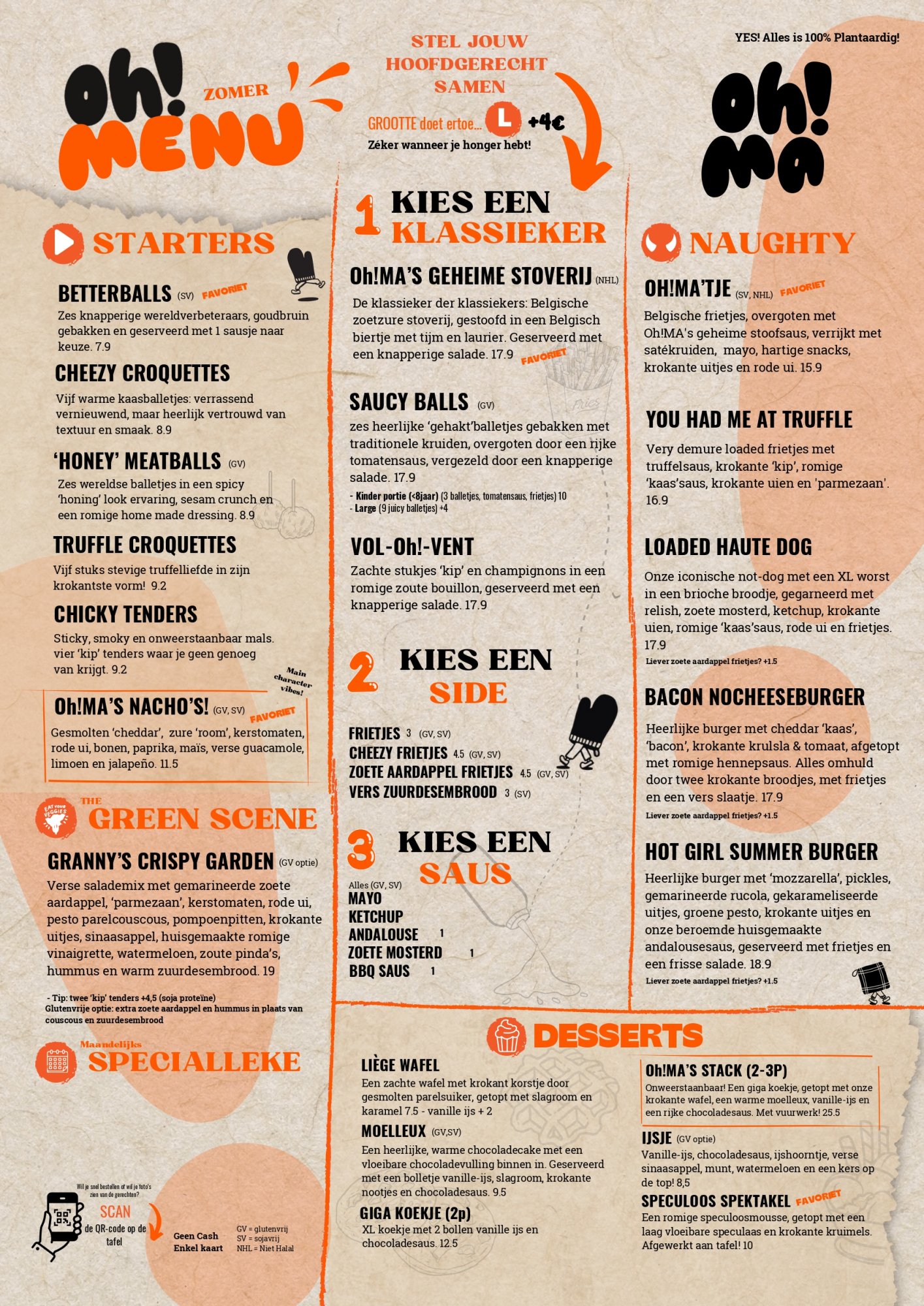 OH!MA Menu Drinks | TableFever